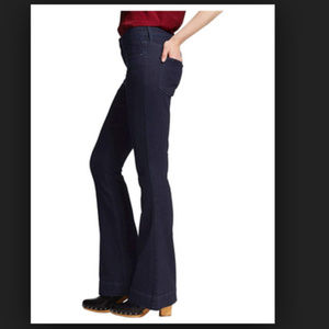 High Rise skinny Flare Jean Power Stretch 6 T